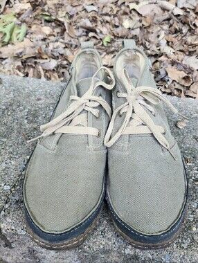 Men's Simple brand "Green Toe" canvas rubber soled flat Chukka eco-vegan design